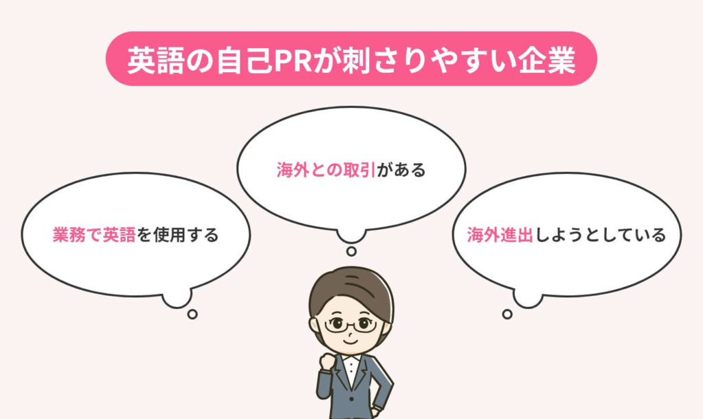 image_tooltip 英語の自己PRが刺さりやすい企業についての画像