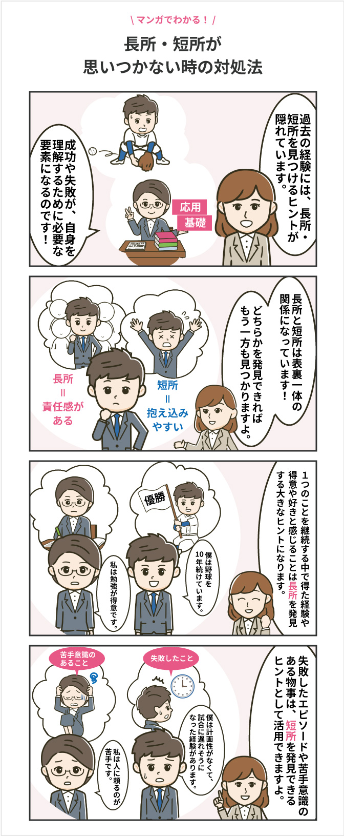長所・短所が思いつかない時の6つの対処法